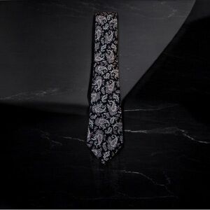 Dior Black and Silver Paisley